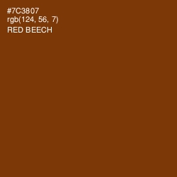 #7C3807 - Red Beech Color Image